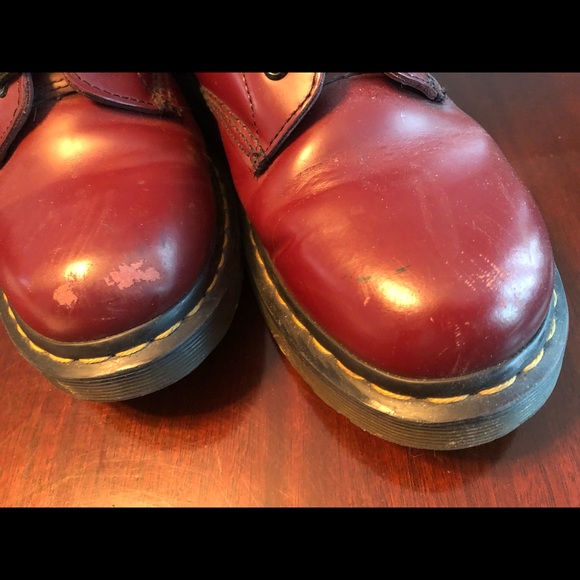 Maroon Dr. Marten Boots - Picture 5 of 6